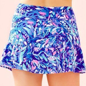 Lilly Pulitzer Luxletic Becky Ruffle Skort Skirt L